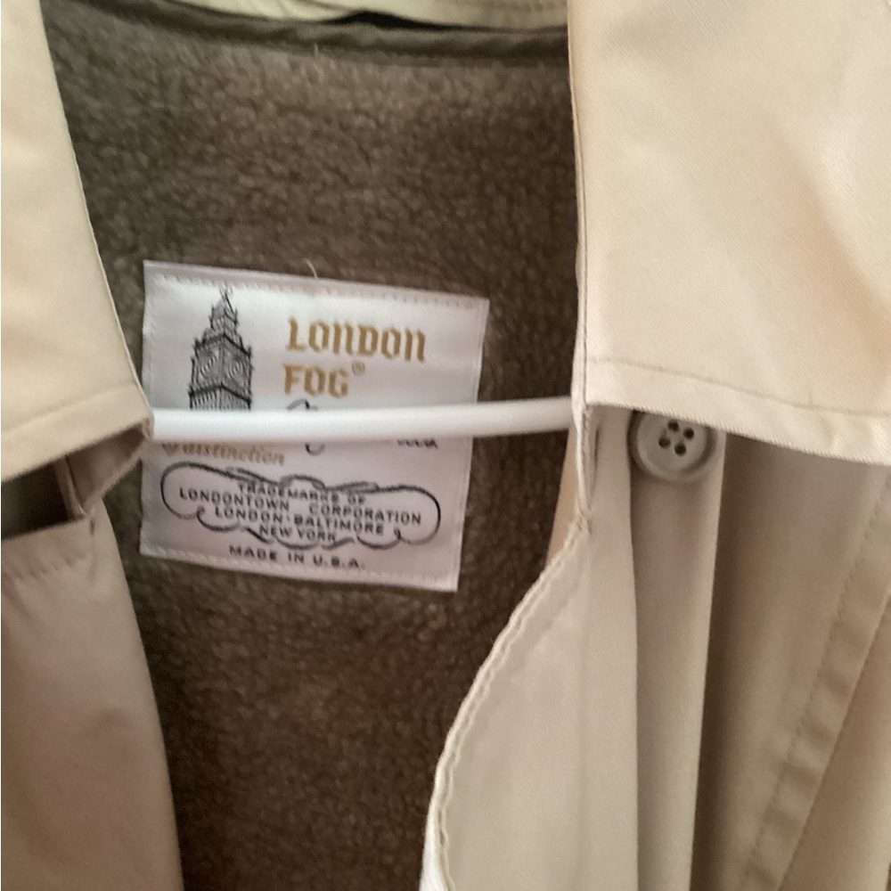 Large women’s London Fog coat.
